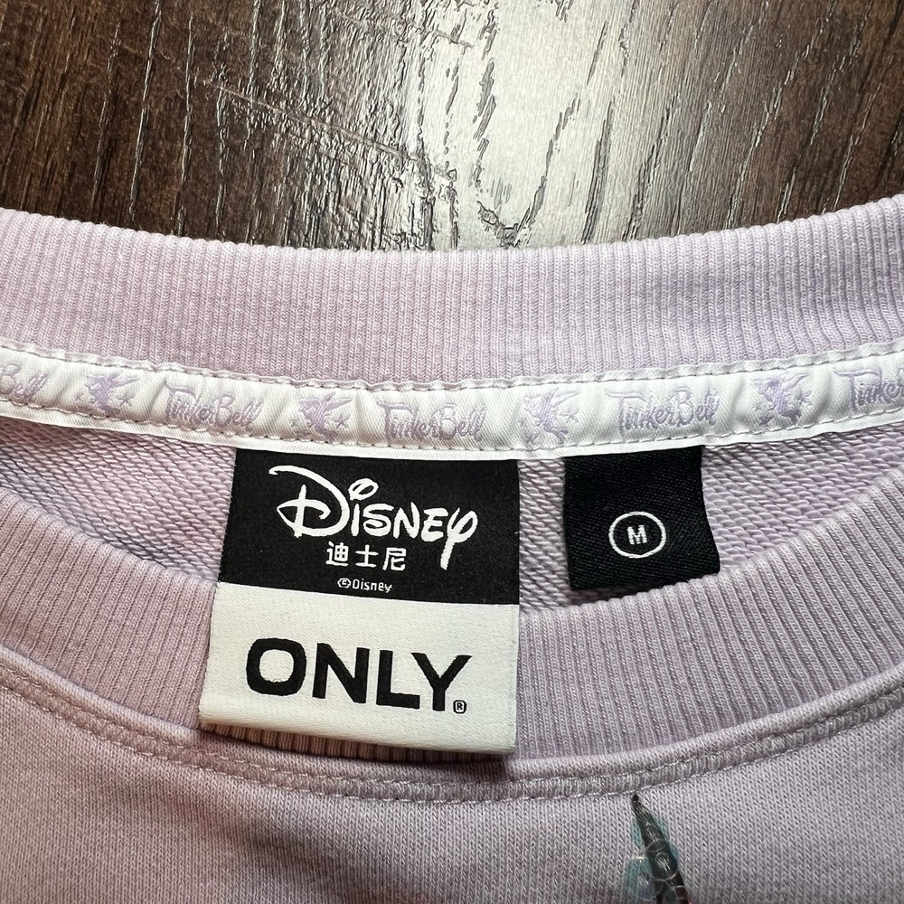Disney Store ONLY Tinker Bell Tokyo  Japan Peter Pan Sweatshirt Asian Market Med - Picture 3 of 11